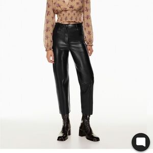 Babaton Melina Cropped Leather Pant